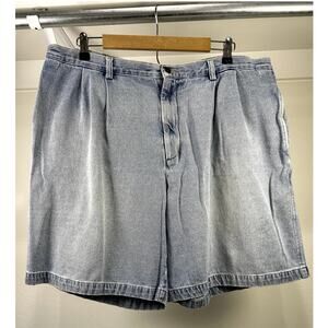 Vintage Saddlebred Men's Jean Denim Shorts Size 40 Light Wash (9" inseam)